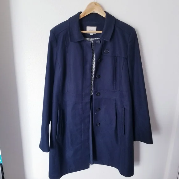 LOFT Mid Length Lined Coat - Picture 1 of 14